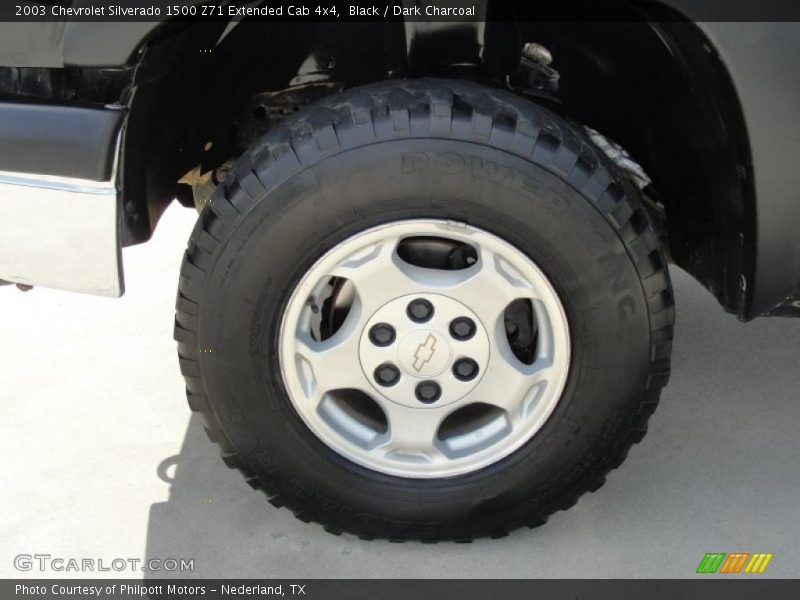Black / Dark Charcoal 2003 Chevrolet Silverado 1500 Z71 Extended Cab 4x4