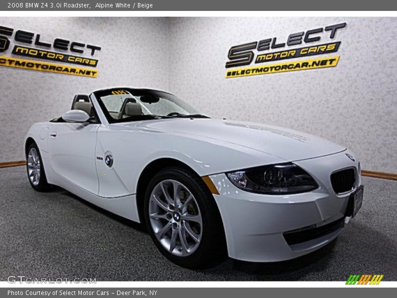 Alpine White / Beige 2008 BMW Z4 3.0i Roadster