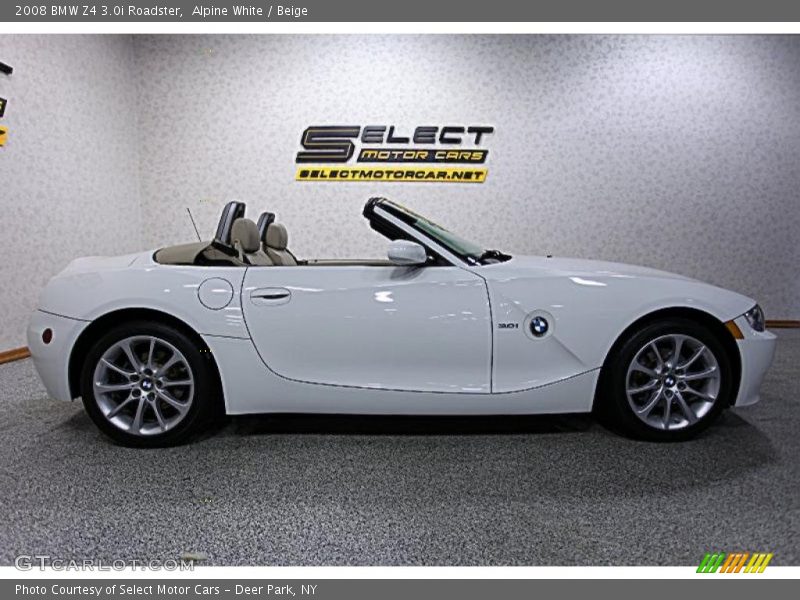 Alpine White / Beige 2008 BMW Z4 3.0i Roadster