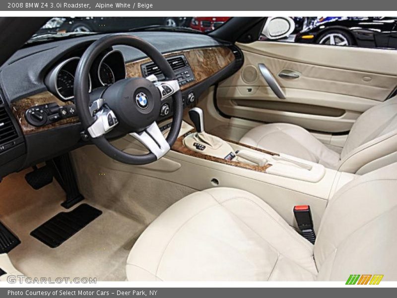Alpine White / Beige 2008 BMW Z4 3.0i Roadster