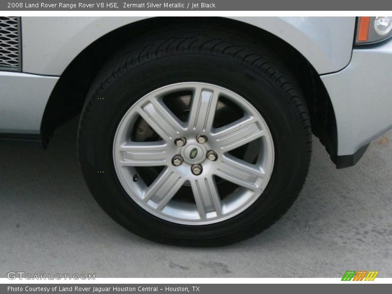 Zermatt Silver Metallic / Jet Black 2008 Land Rover Range Rover V8 HSE
