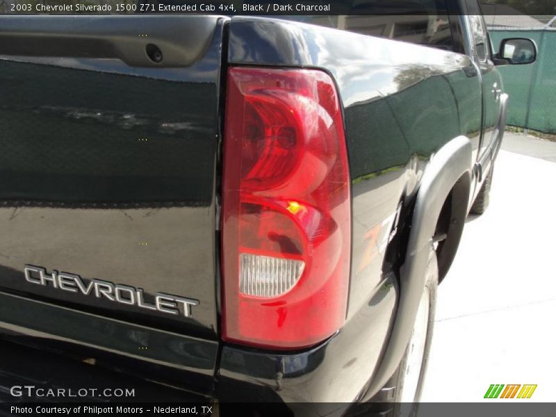 Black / Dark Charcoal 2003 Chevrolet Silverado 1500 Z71 Extended Cab 4x4