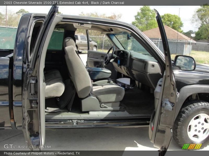 Black / Dark Charcoal 2003 Chevrolet Silverado 1500 Z71 Extended Cab 4x4