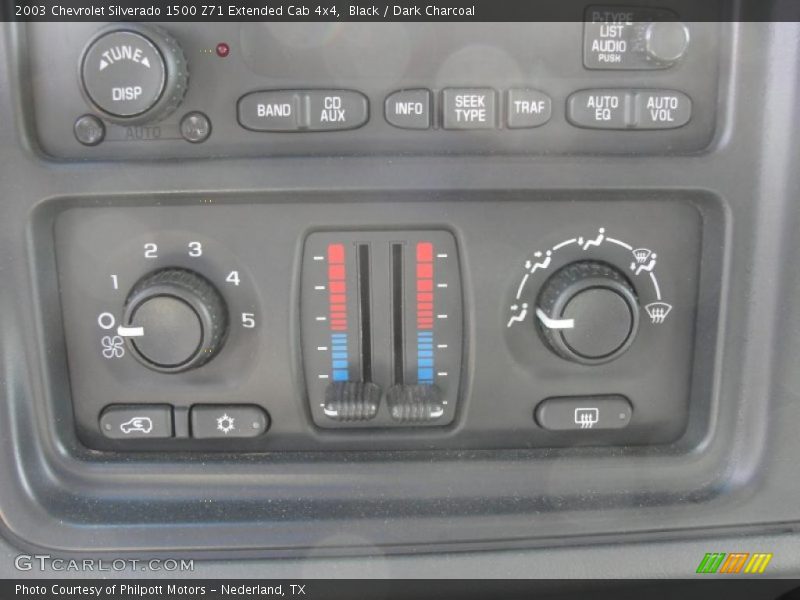 Black / Dark Charcoal 2003 Chevrolet Silverado 1500 Z71 Extended Cab 4x4