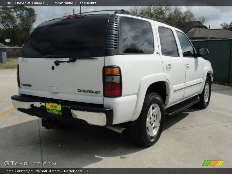 Summit White / Tan/Neutral 2005 Chevrolet Tahoe LT