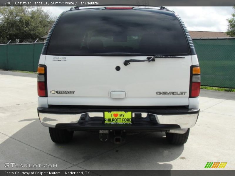 Summit White / Tan/Neutral 2005 Chevrolet Tahoe LT