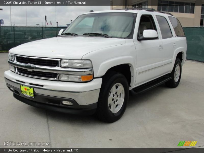 Summit White / Tan/Neutral 2005 Chevrolet Tahoe LT