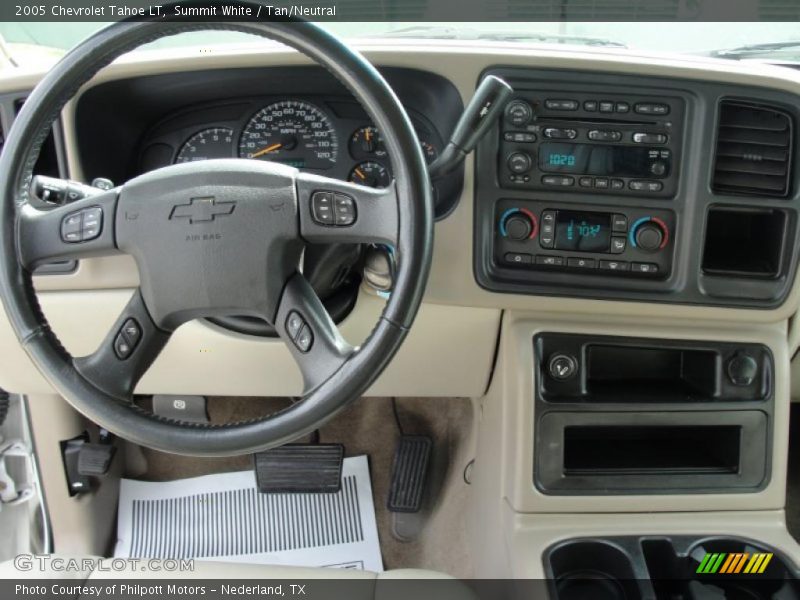 Summit White / Tan/Neutral 2005 Chevrolet Tahoe LT