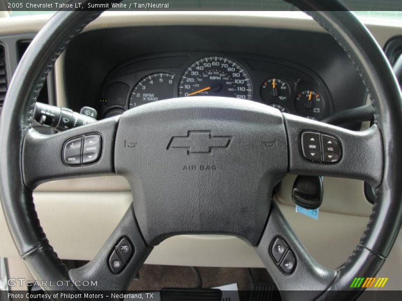 Summit White / Tan/Neutral 2005 Chevrolet Tahoe LT