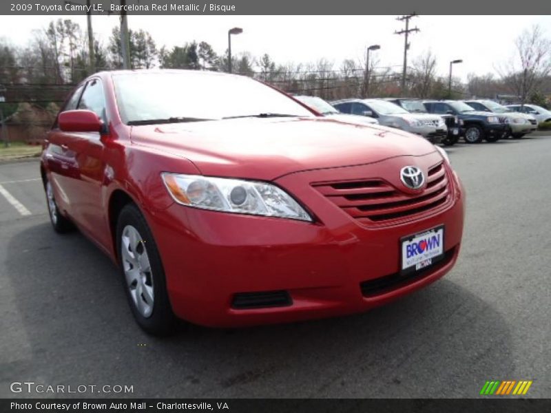Barcelona Red Metallic / Bisque 2009 Toyota Camry LE
