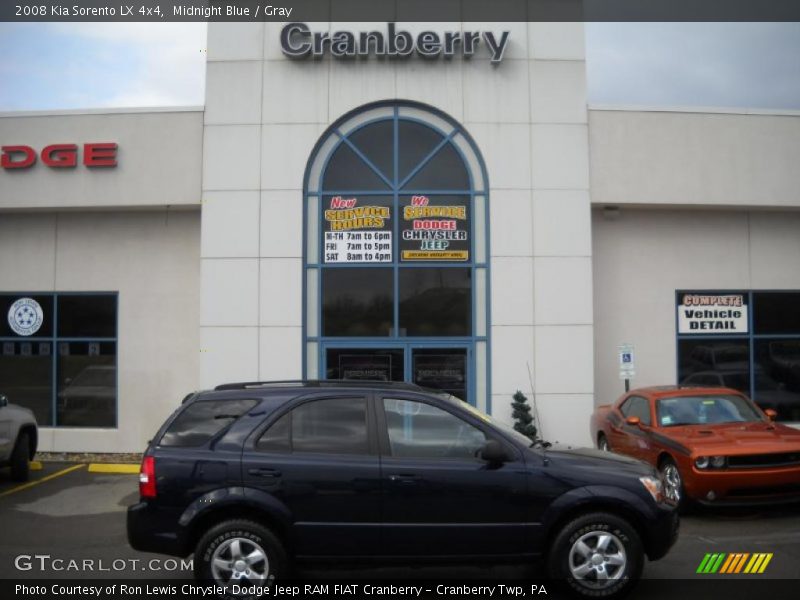 Midnight Blue / Gray 2008 Kia Sorento LX 4x4