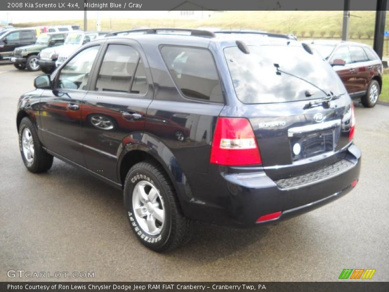 Midnight Blue / Gray 2008 Kia Sorento LX 4x4