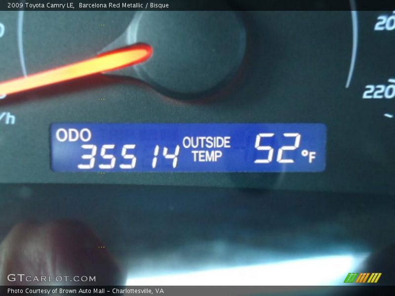 Barcelona Red Metallic / Bisque 2009 Toyota Camry LE