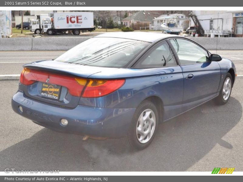 Blue / Black 2001 Saturn S Series SC2 Coupe