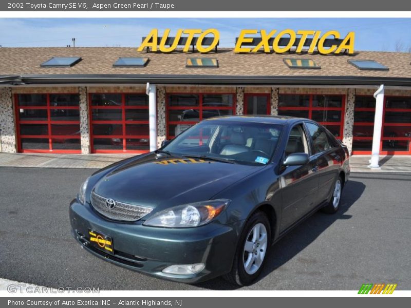 Aspen Green Pearl / Taupe 2002 Toyota Camry SE V6