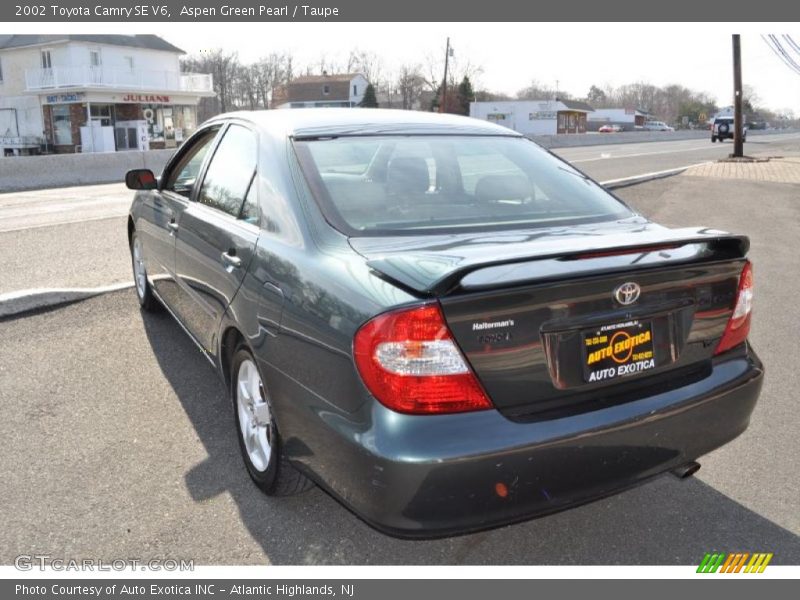 Aspen Green Pearl / Taupe 2002 Toyota Camry SE V6