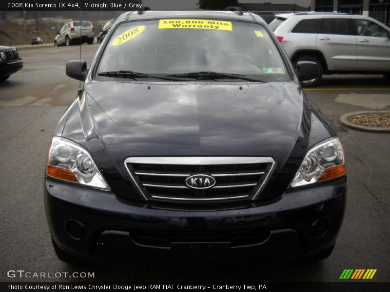 Midnight Blue / Gray 2008 Kia Sorento LX 4x4
