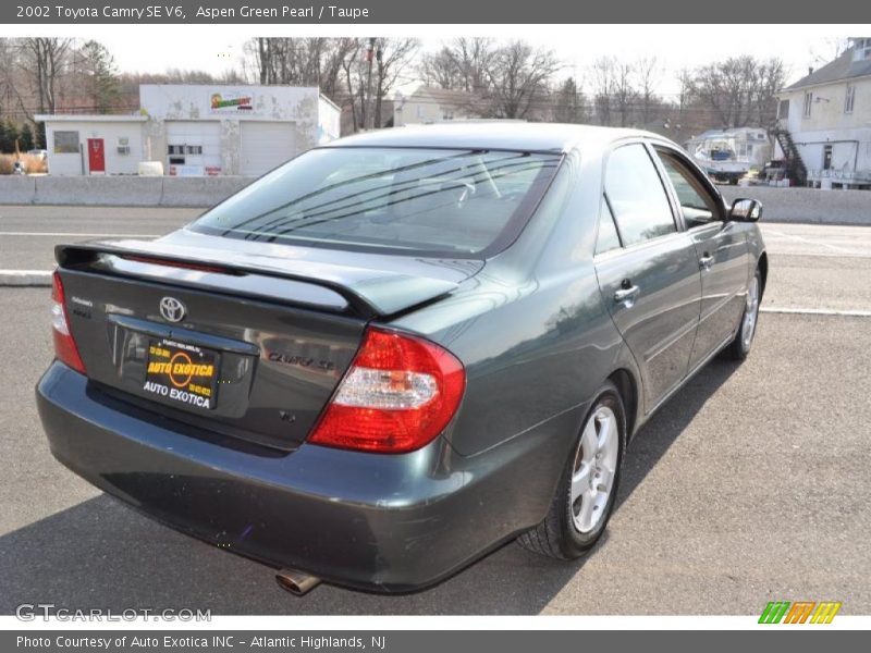 Aspen Green Pearl / Taupe 2002 Toyota Camry SE V6