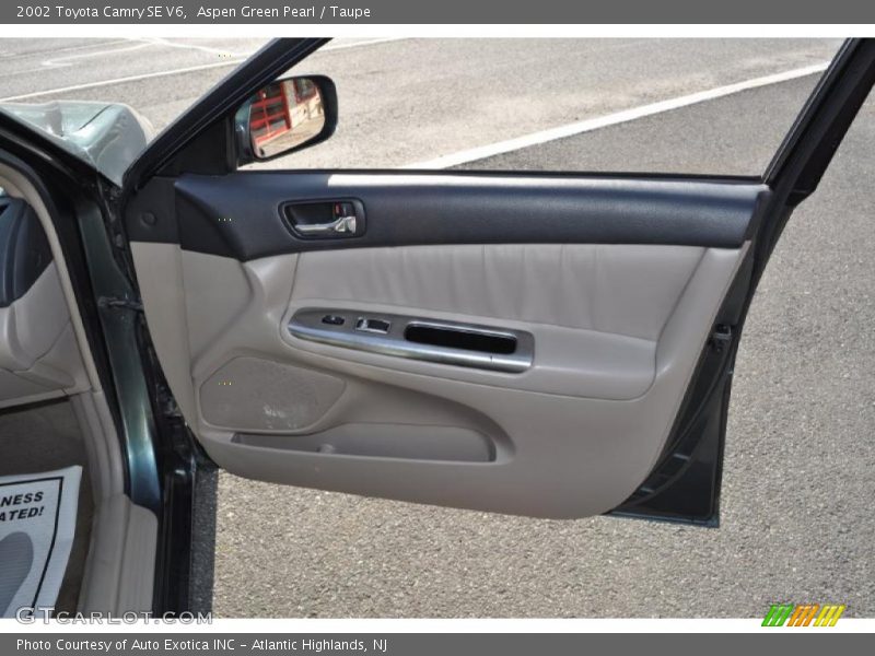 Aspen Green Pearl / Taupe 2002 Toyota Camry SE V6