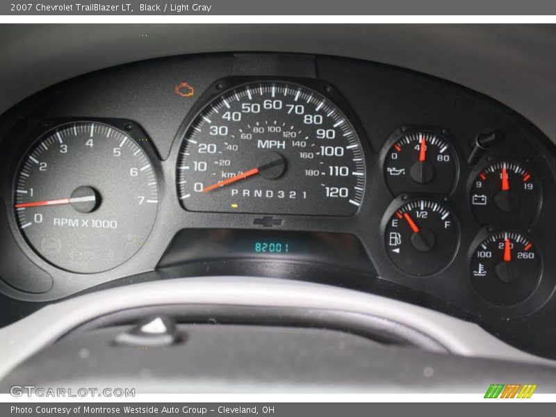 Black / Light Gray 2007 Chevrolet TrailBlazer LT