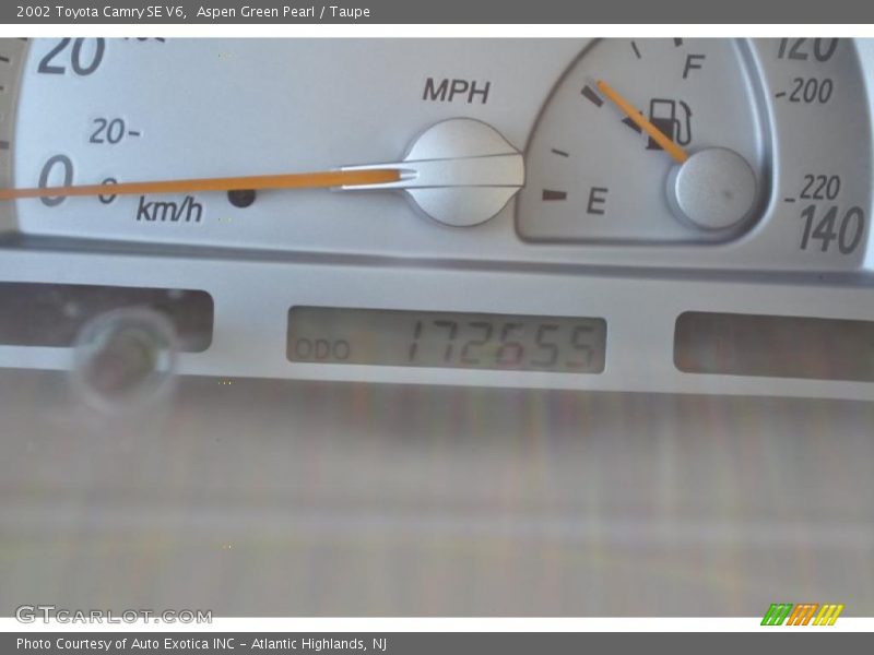 Aspen Green Pearl / Taupe 2002 Toyota Camry SE V6