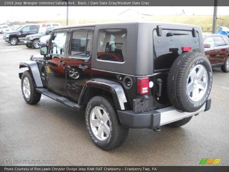 Black / Dark Slate Gray/Medium Slate Gray 2009 Jeep Wrangler Unlimited Sahara 4x4