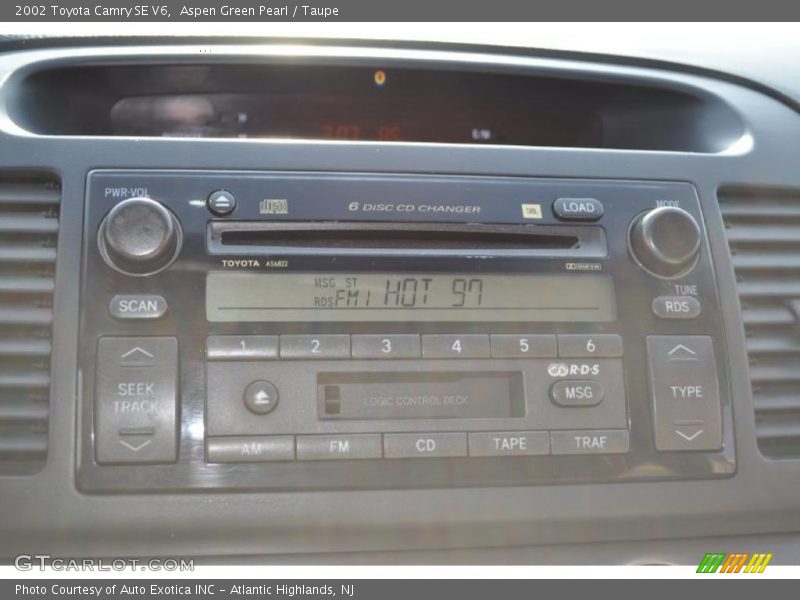 Aspen Green Pearl / Taupe 2002 Toyota Camry SE V6