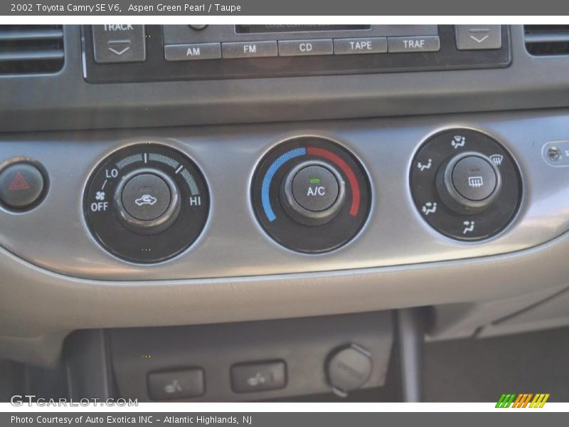 Aspen Green Pearl / Taupe 2002 Toyota Camry SE V6
