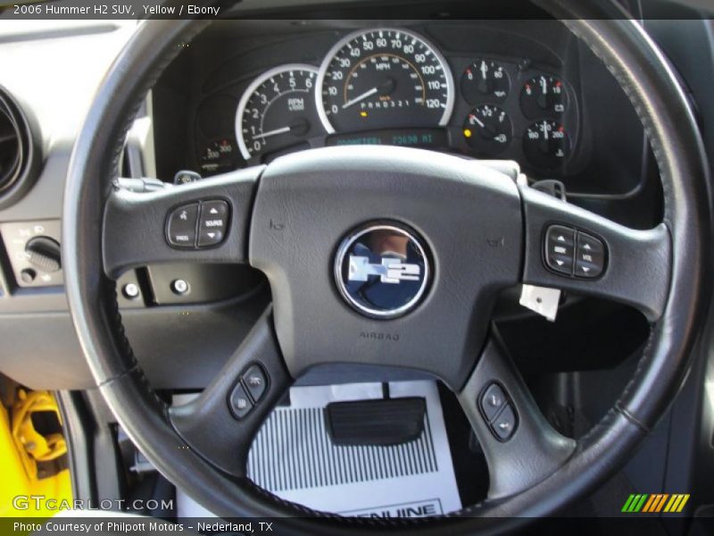 Yellow / Ebony 2006 Hummer H2 SUV