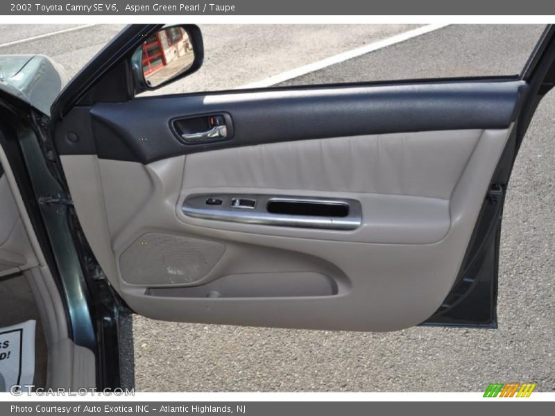Aspen Green Pearl / Taupe 2002 Toyota Camry SE V6