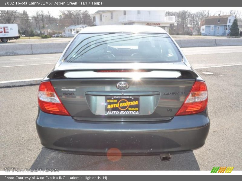 Aspen Green Pearl / Taupe 2002 Toyota Camry SE V6