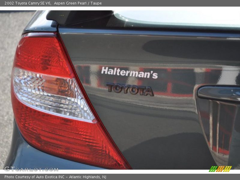 Aspen Green Pearl / Taupe 2002 Toyota Camry SE V6