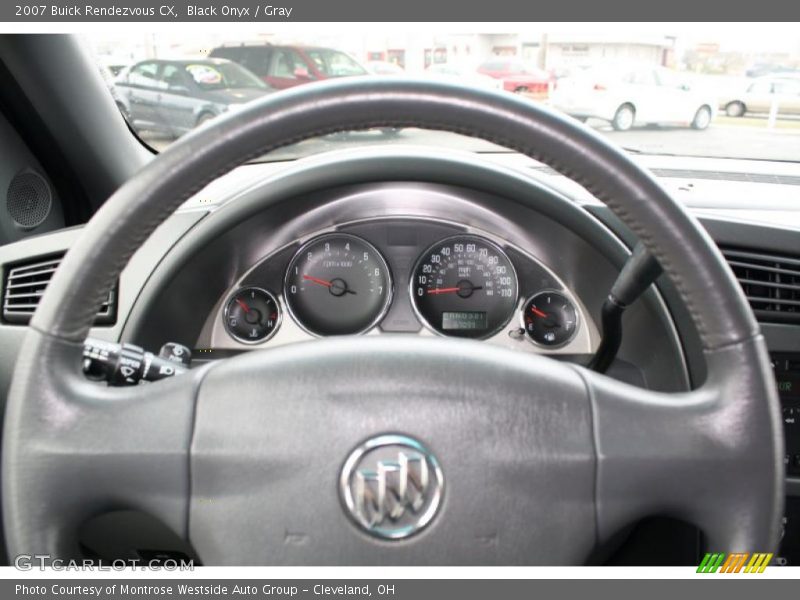 Black Onyx / Gray 2007 Buick Rendezvous CX