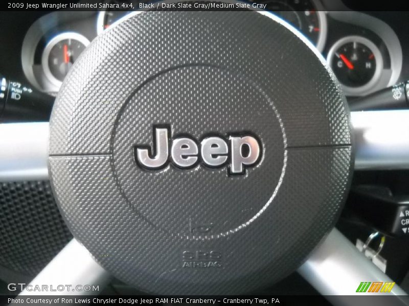 Black / Dark Slate Gray/Medium Slate Gray 2009 Jeep Wrangler Unlimited Sahara 4x4