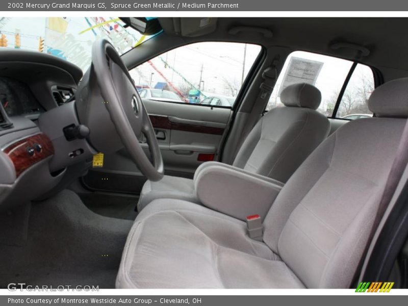 Spruce Green Metallic / Medium Parchment 2002 Mercury Grand Marquis GS