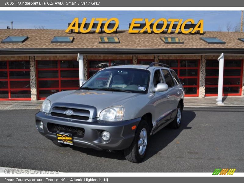 Smart Silver / Gray 2005 Hyundai Santa Fe GLS 4WD
