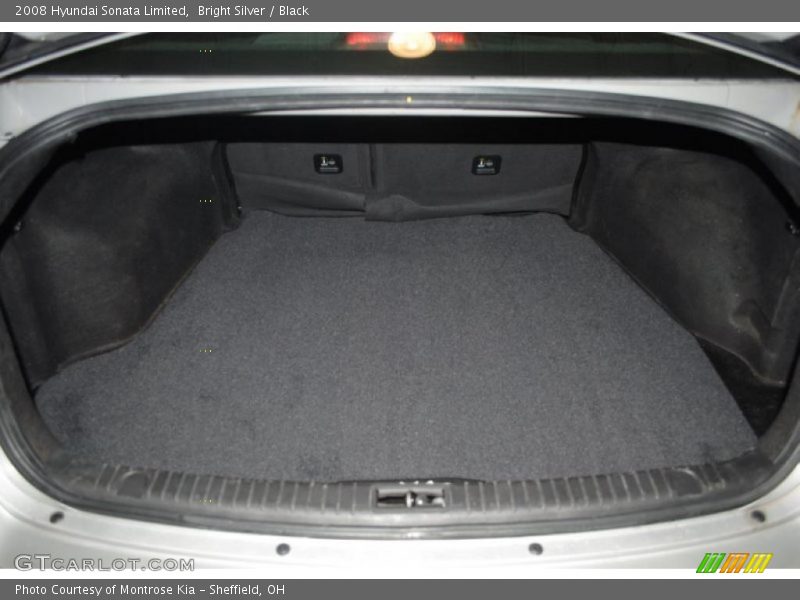Bright Silver / Black 2008 Hyundai Sonata Limited
