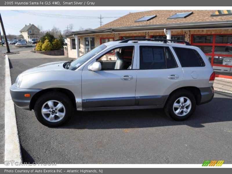 Smart Silver / Gray 2005 Hyundai Santa Fe GLS 4WD