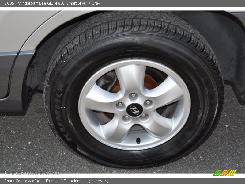Smart Silver / Gray 2005 Hyundai Santa Fe GLS 4WD