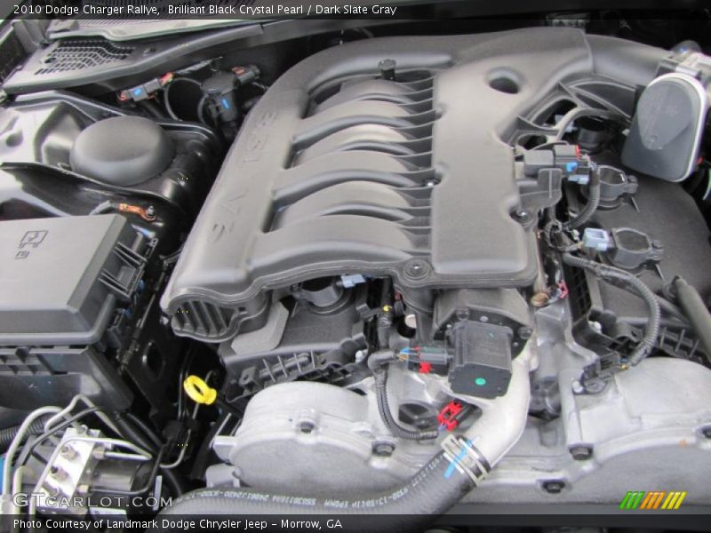 Brilliant Black Crystal Pearl / Dark Slate Gray 2010 Dodge Charger Rallye
