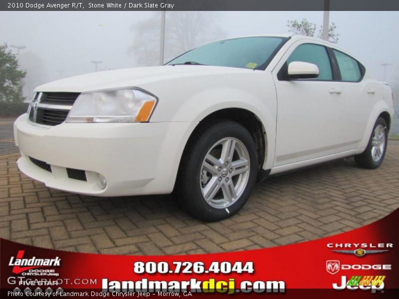 Stone White / Dark Slate Gray 2010 Dodge Avenger R/T
