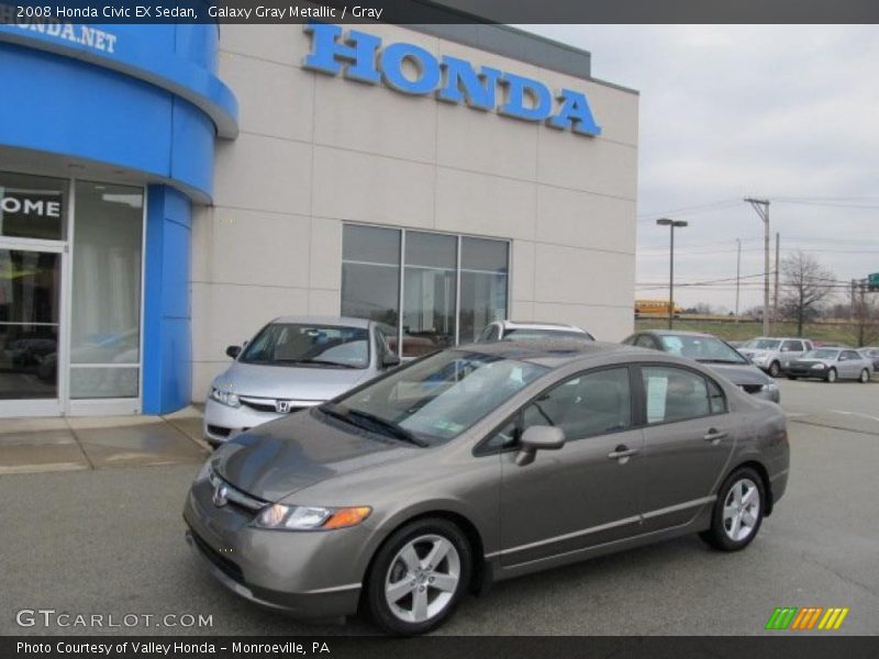 Galaxy Gray Metallic / Gray 2008 Honda Civic EX Sedan