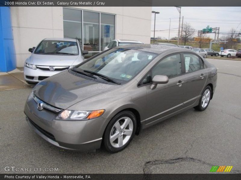 Galaxy Gray Metallic / Gray 2008 Honda Civic EX Sedan
