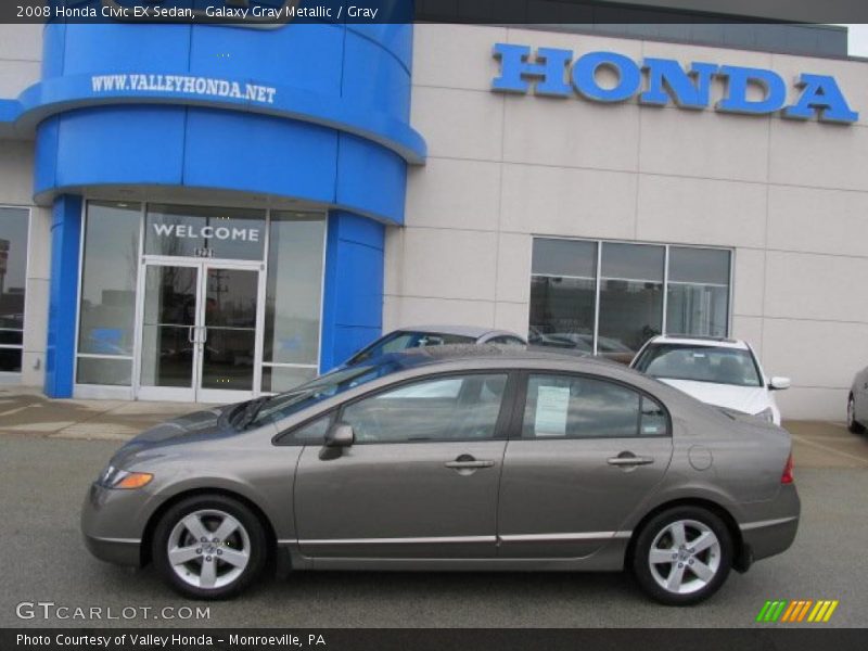 Galaxy Gray Metallic / Gray 2008 Honda Civic EX Sedan