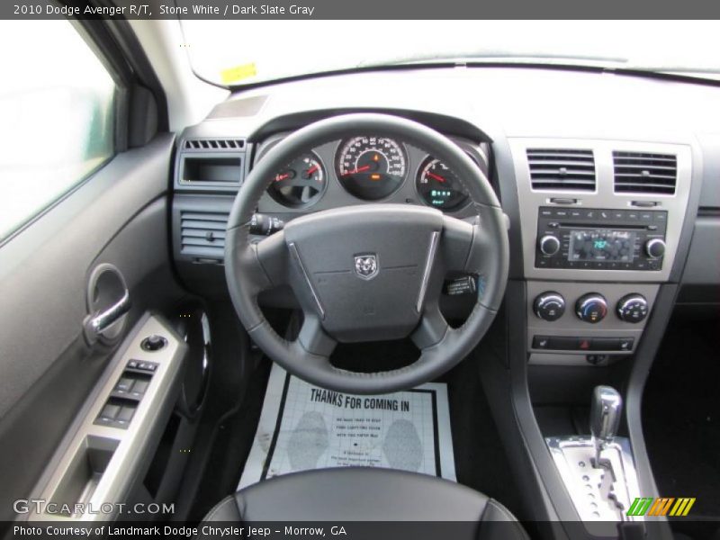 Stone White / Dark Slate Gray 2010 Dodge Avenger R/T