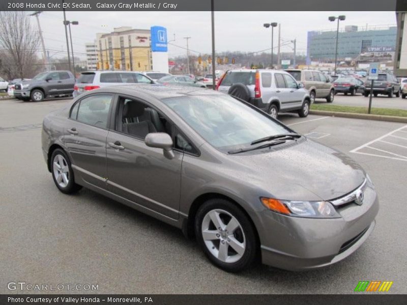 Galaxy Gray Metallic / Gray 2008 Honda Civic EX Sedan