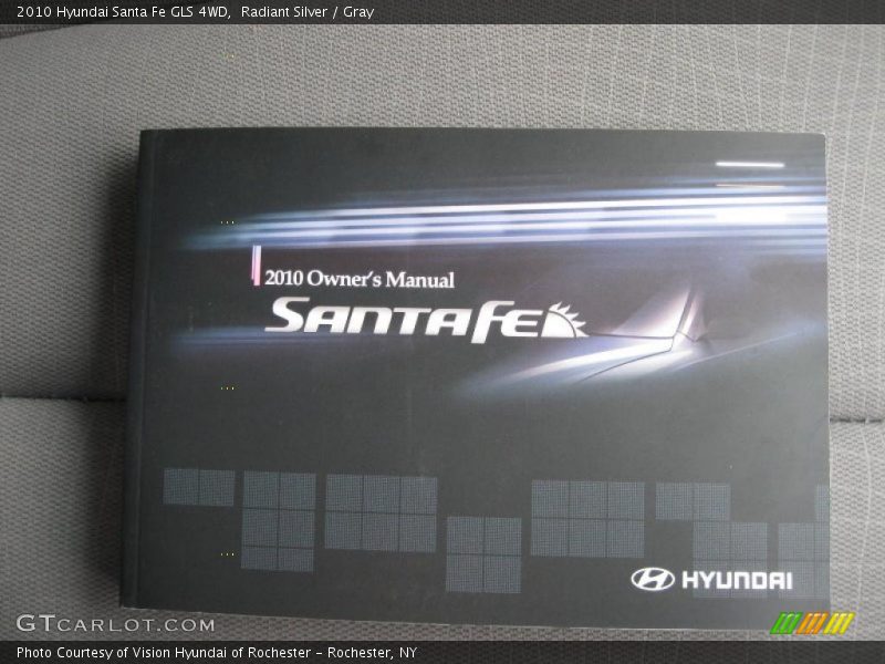 Radiant Silver / Gray 2010 Hyundai Santa Fe GLS 4WD