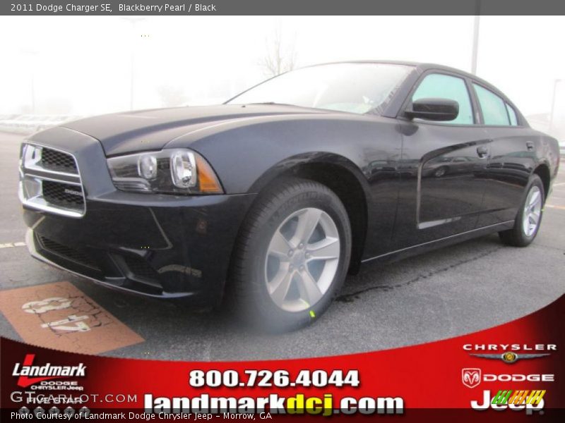 Blackberry Pearl / Black 2011 Dodge Charger SE