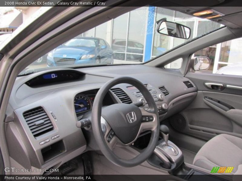 Galaxy Gray Metallic / Gray 2008 Honda Civic EX Sedan