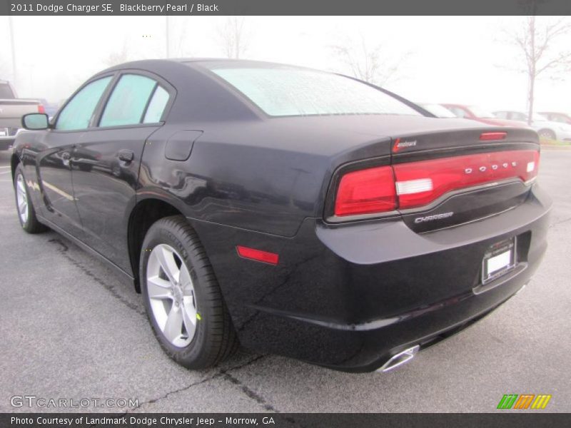 Blackberry Pearl / Black 2011 Dodge Charger SE